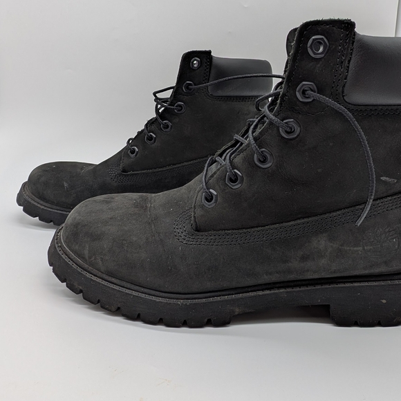 Timberland Boots- Youth Black Nubuck  Size 7 - Picture 2 of 7
